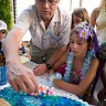 Dad Lighting The Candles